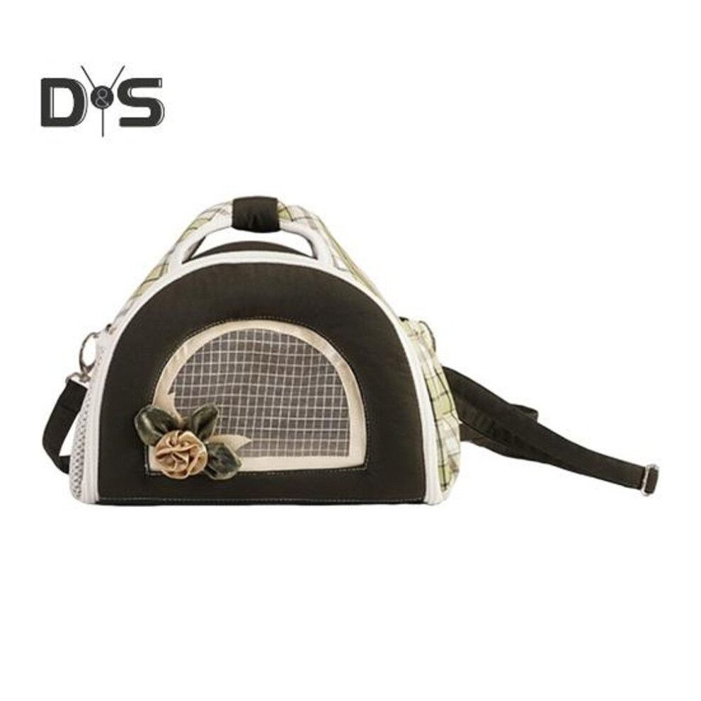 (army green) Hamster Carrier Bag Color Blocked Lightweight Pet Travel Tote Bag Ventilated Sling Bag for Hamsters Guinea Rabbits Hedgehogs