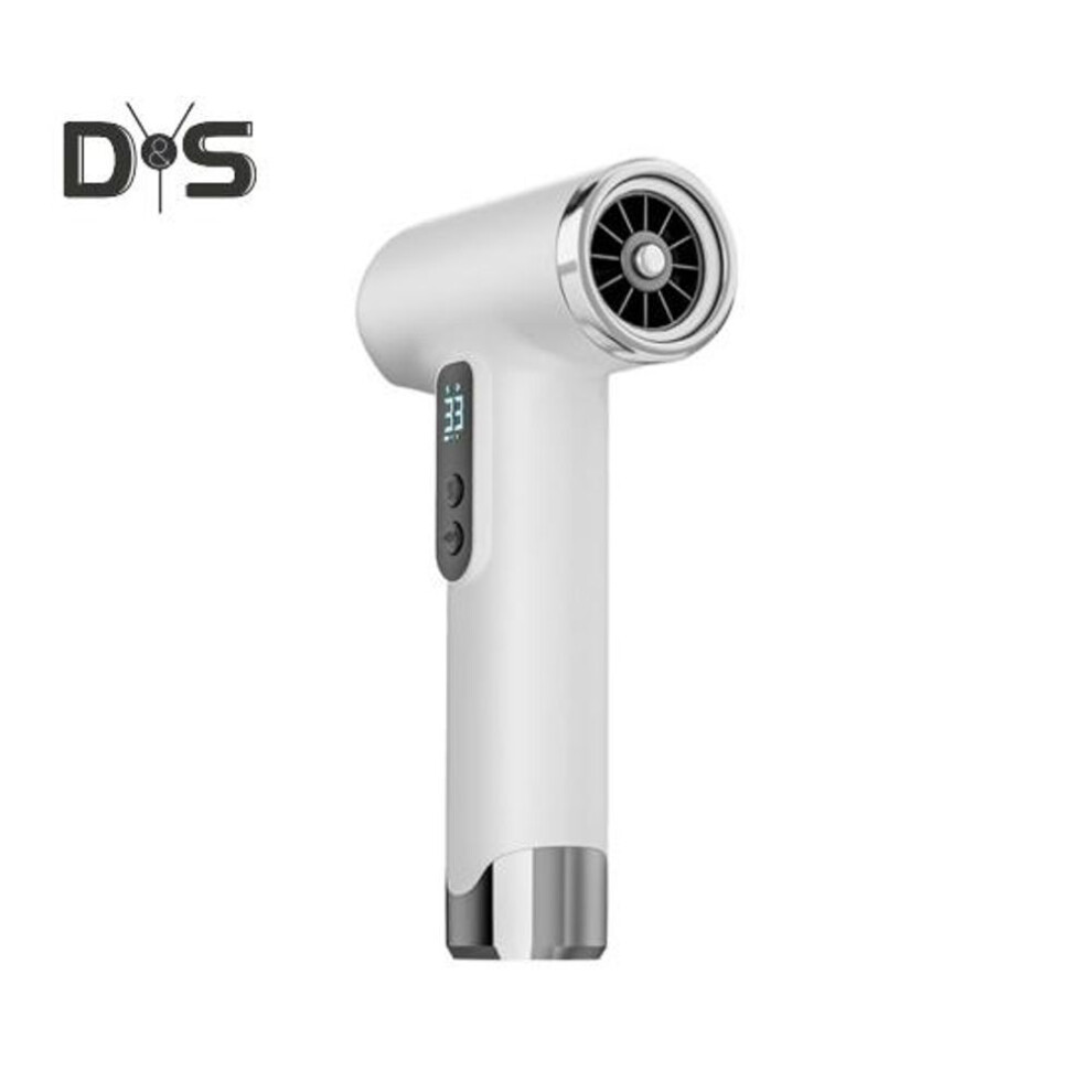 (white) Cordless Hair Dryer 200w 15600mah Usb Rechargeable 3 Temperature Adjustable High Speed Fast Drying Low Noise Portable Travel Camping Electric Blow