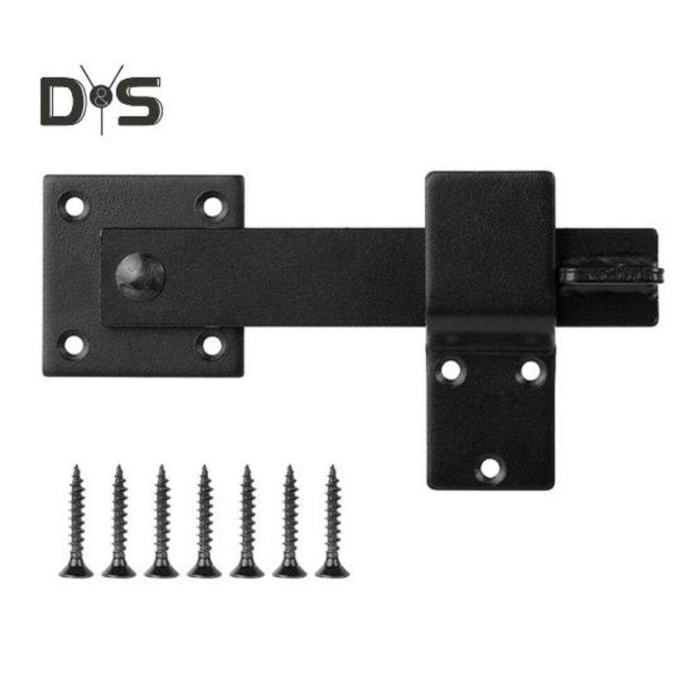Barn Door Flip Latch With Mounting Accessories 360-degree Rotation Privacy Security Easy To Install Sliding Door Latch Gate Latch
