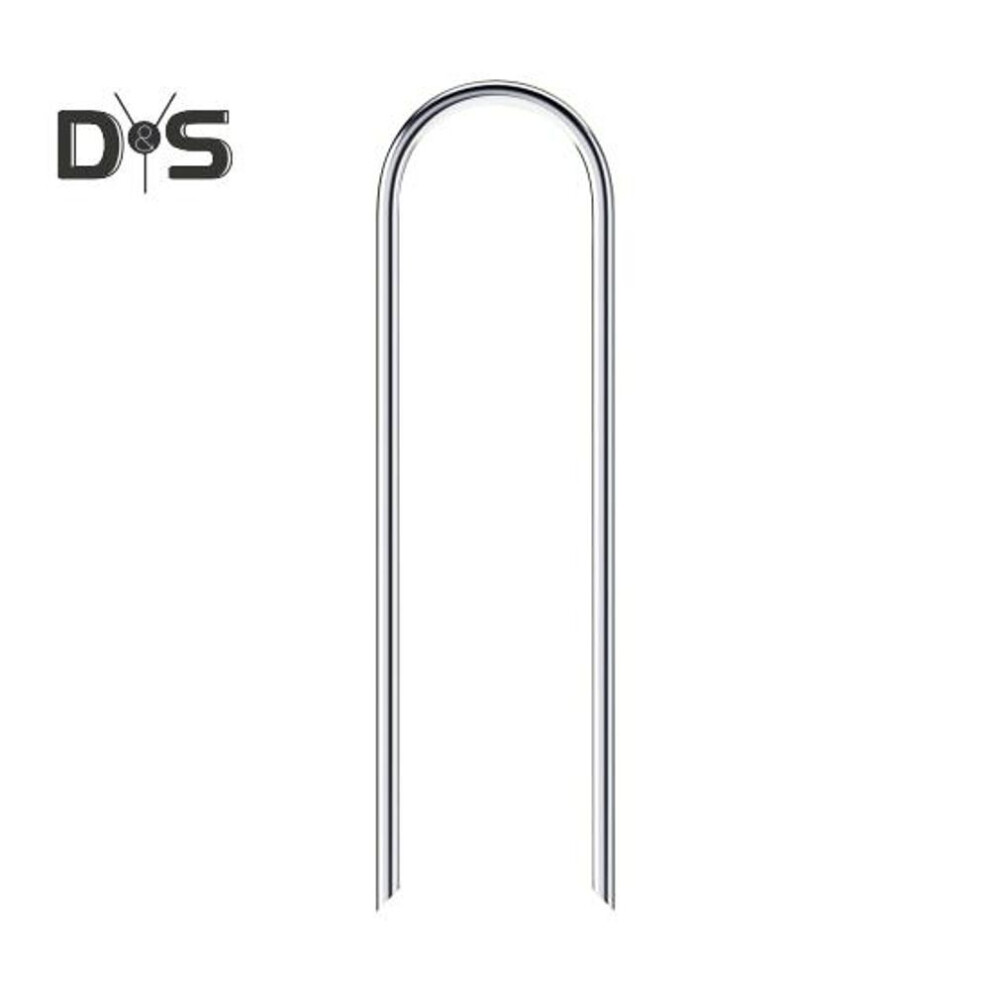 (as the picture, 100pcs) 50/100Pcs U-shaped Ground Stake Anti-Rust Garden Pile Easy Installation Reusable Multipurpose Garden Landscape Piles