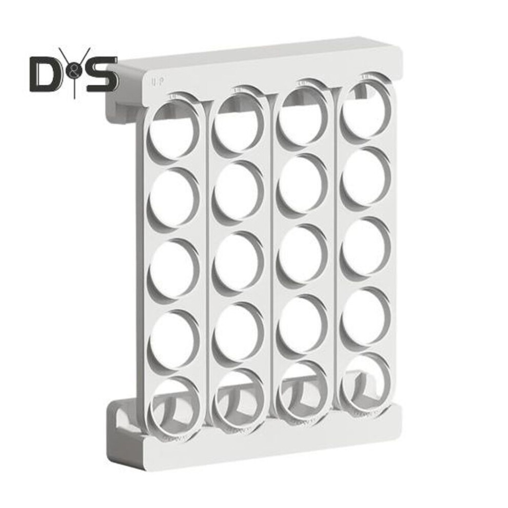 (white) 20-Slot Coffee Pods Holder Large Capacity Storage Rack for K Cups BPA-Free Coffee Capsule Display Cabinet for Countertop Drawer
