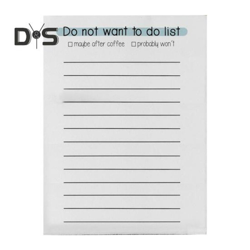 (as the picture, B) To-do List Notepad Funny Stationery 50 Sheets Record Keeping Sticky Notes Daily Life Classification Great Gift