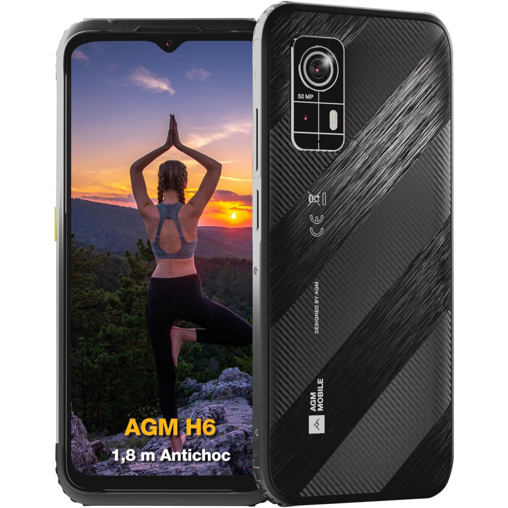 (4 128) AGM H6 Unbreakable Ultra-Slim Smartphone Android 13, IP68 Waterproof, 8 (4+4) GB 128GB-image-OPC-PH5Y7H7-NEW