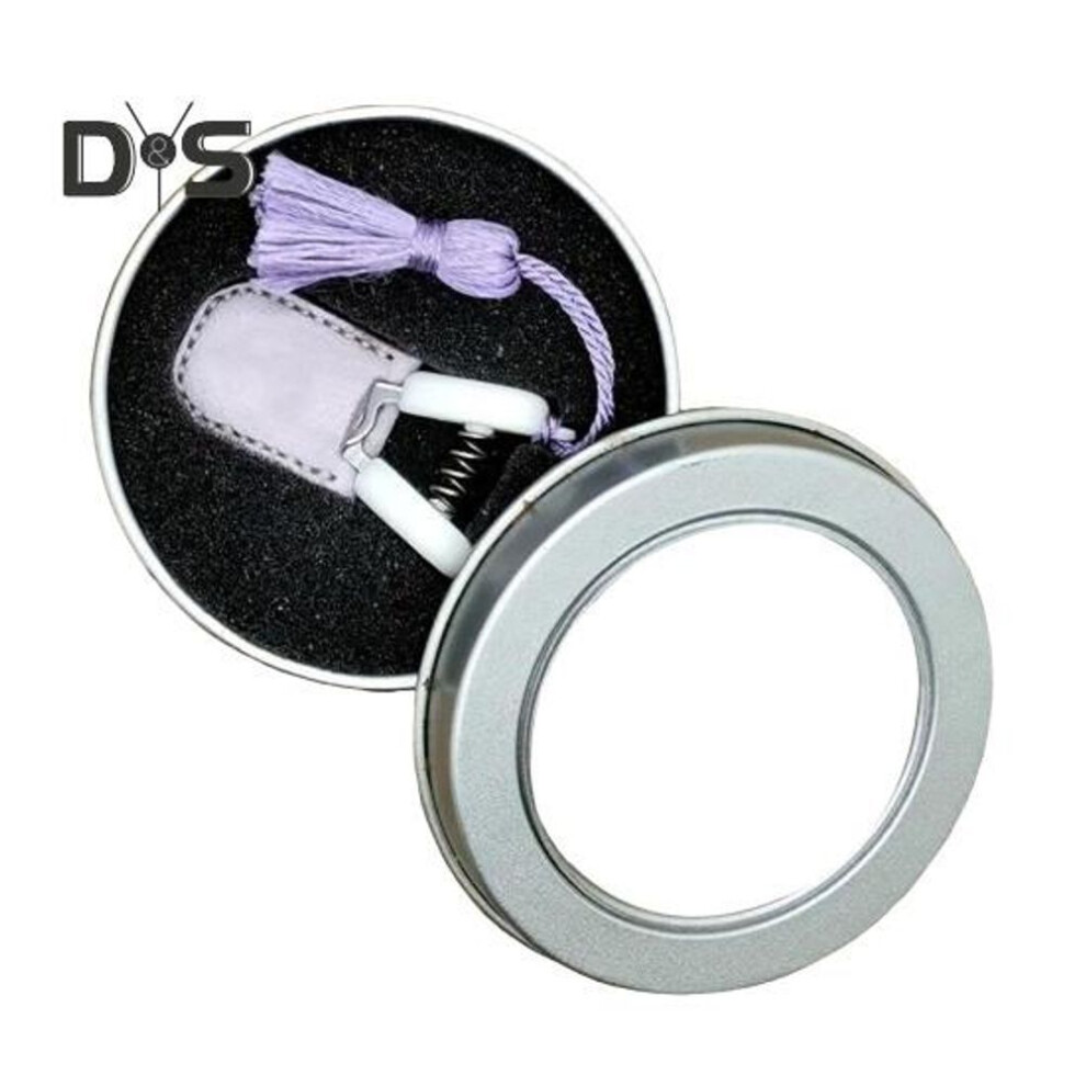 (purple) Mini Knitting Scissors Set with Protective Case Storage Box Portable Shape Blade Small Scissors Sewing Embroidery Cross Stitch Knitting Crocheting