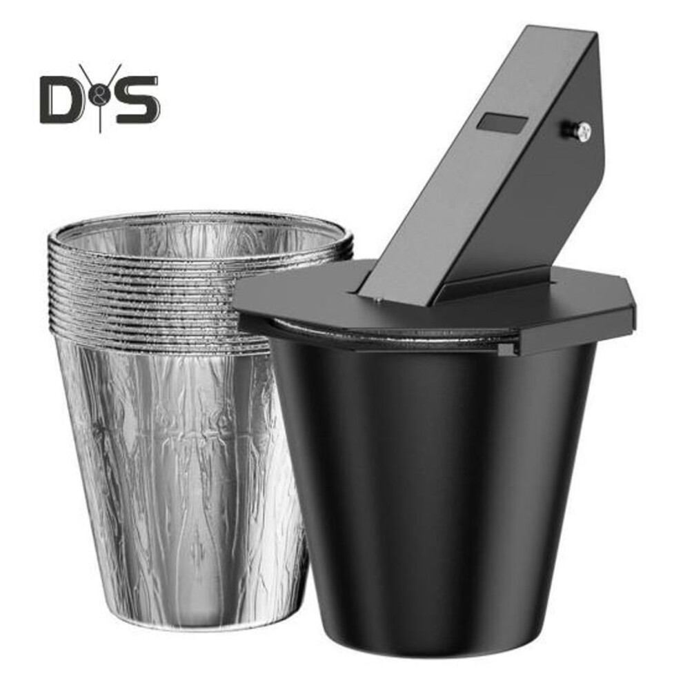 Rear Grease Bucket Grease Catcher With Tube Lid Griddle Grease Drainage System With Foil Bucket Liners For Griddles Smoke Barrel