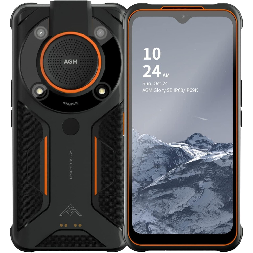 Agm Glory Se Unbreakable 5G Smartphone Battery 6200Mah Android 11 Waterproof Ip68 8Gb+128Gb 6942961581904