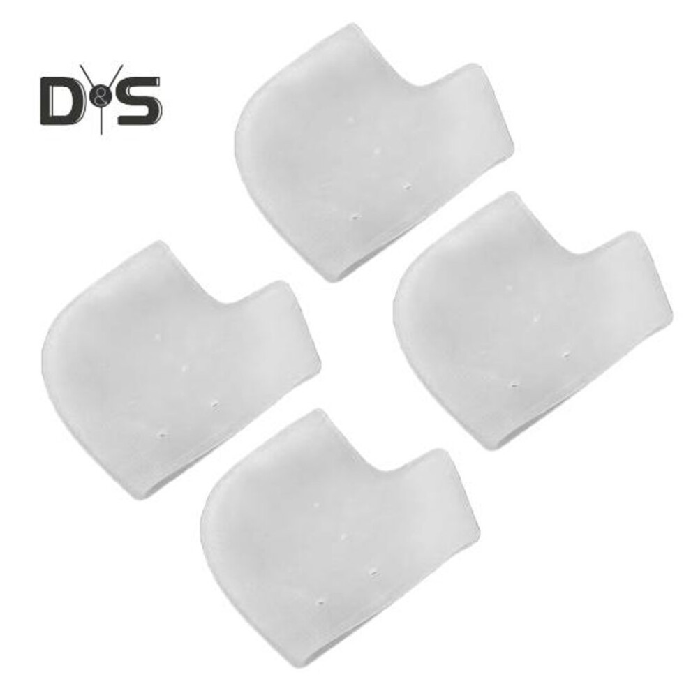 (white, A) 2/5 Pairs Silicone Heel Protection Pads For Women Men Wearable Heel Spur Insoles Foot Care Non-slip & Anti-wear Invisible Insole Heel Protector