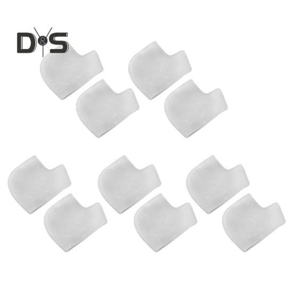 (white, B) 2/5 Pairs Silicone Heel Protection Pads For Women Men Wearable Heel Spur Insoles Foot Care Non-slip & Anti-wear Invisible Insole Heel Protector