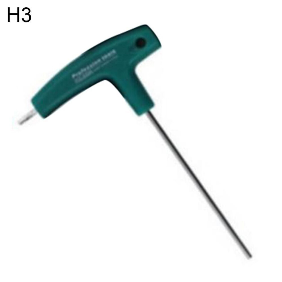 (as the picture, H3#) Glimmer T Handle Hexagon Allen Wrench Hex Key Spanner Hand Tool