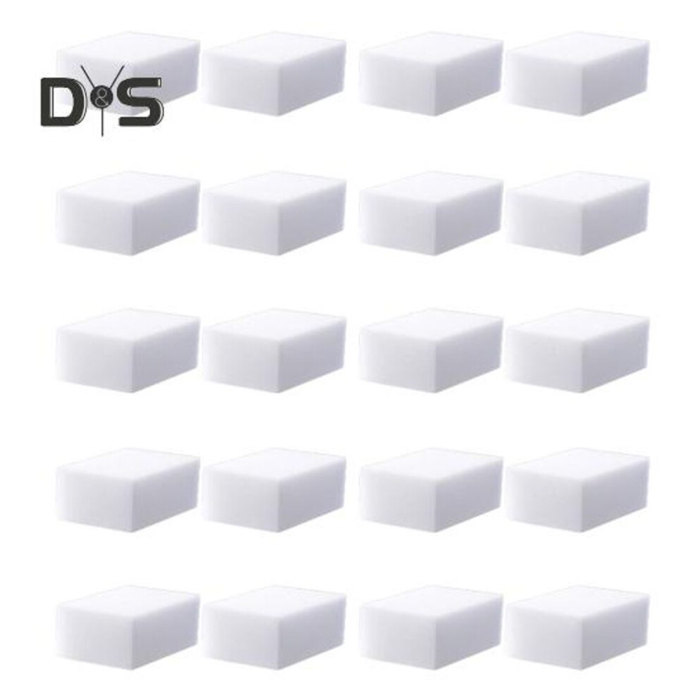 (as the picture, A 20PCS) 10/20/50Pcs Sponge Rub Professional Cleaner Recommendation Multipurpose Eraser Sponge Kitchen Bathroom Cleaning Tool