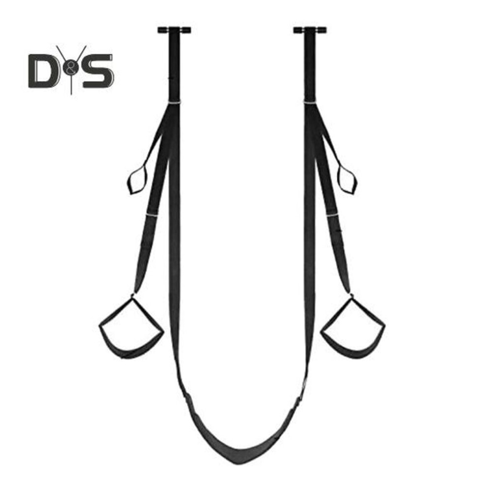 Door Hanging Sex Swing Bondage Slave Soft Faux Leather Adjustable Straps Great Load Bearing Sex Slings Manacle Leg Restraints Spreader Adult Sex
