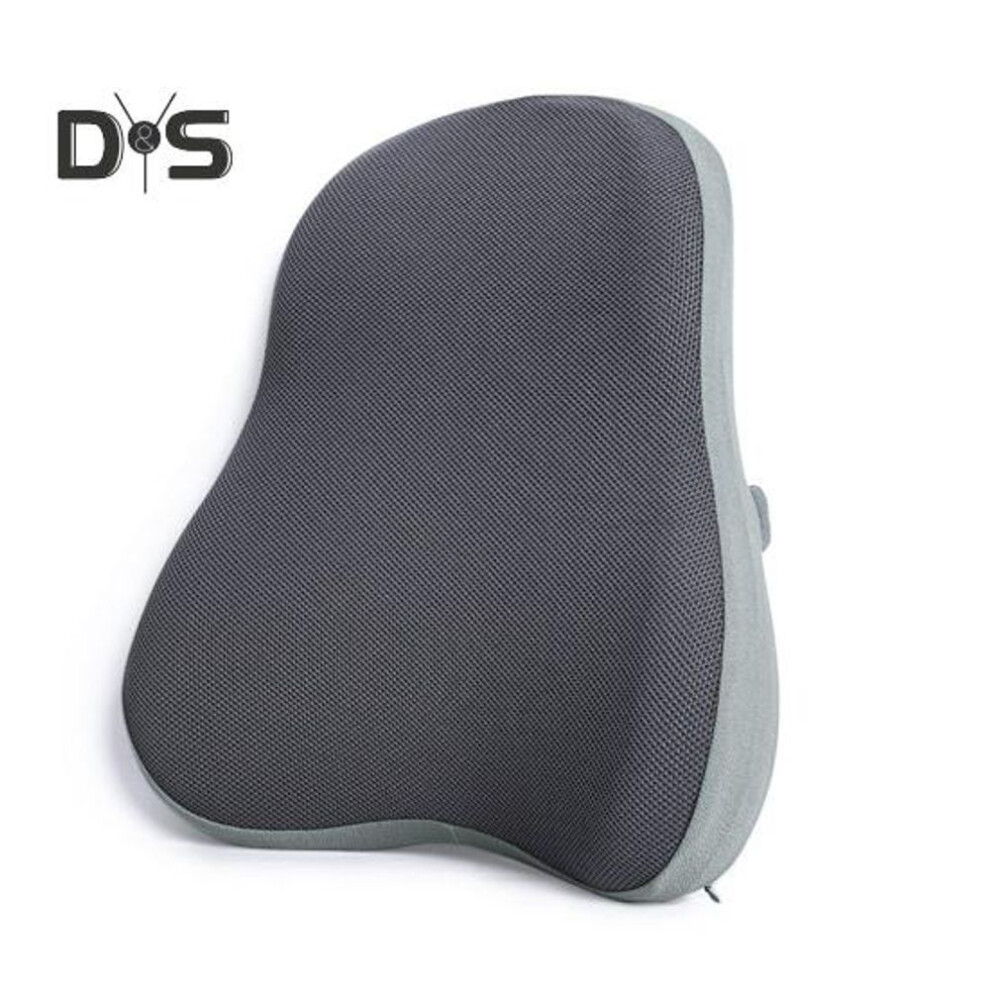 (light grey) Office Chair Cushion Soft Memory Foam Lumbar Support Pillow Lower Back Pain Relief Ergonomic Back Support Cushion Trains Airplanes Trucks Cars Travel