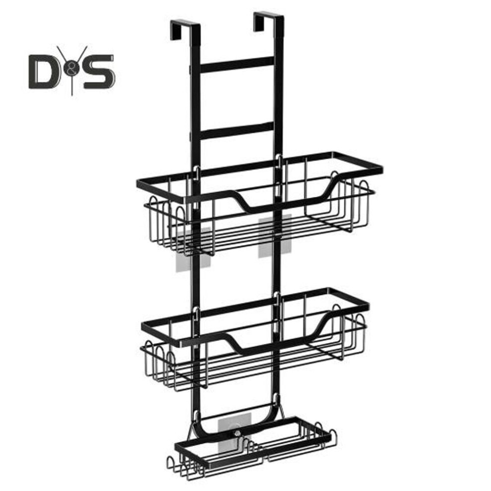Shower Caddy Bathroom Storage Rack Strong Load-bearing Easy Assembly 3 Tier Rustproof Shower Organizer Storage Rack Shelf