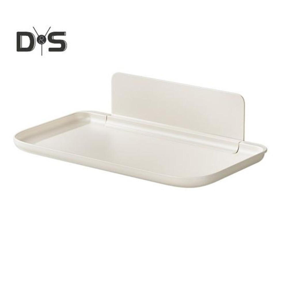 (as the picture, S) Storage Rack Wall Mounted Bathroom Organizer Tray Strong Load-bearing Foldable Design Storage Tray Towel Holder