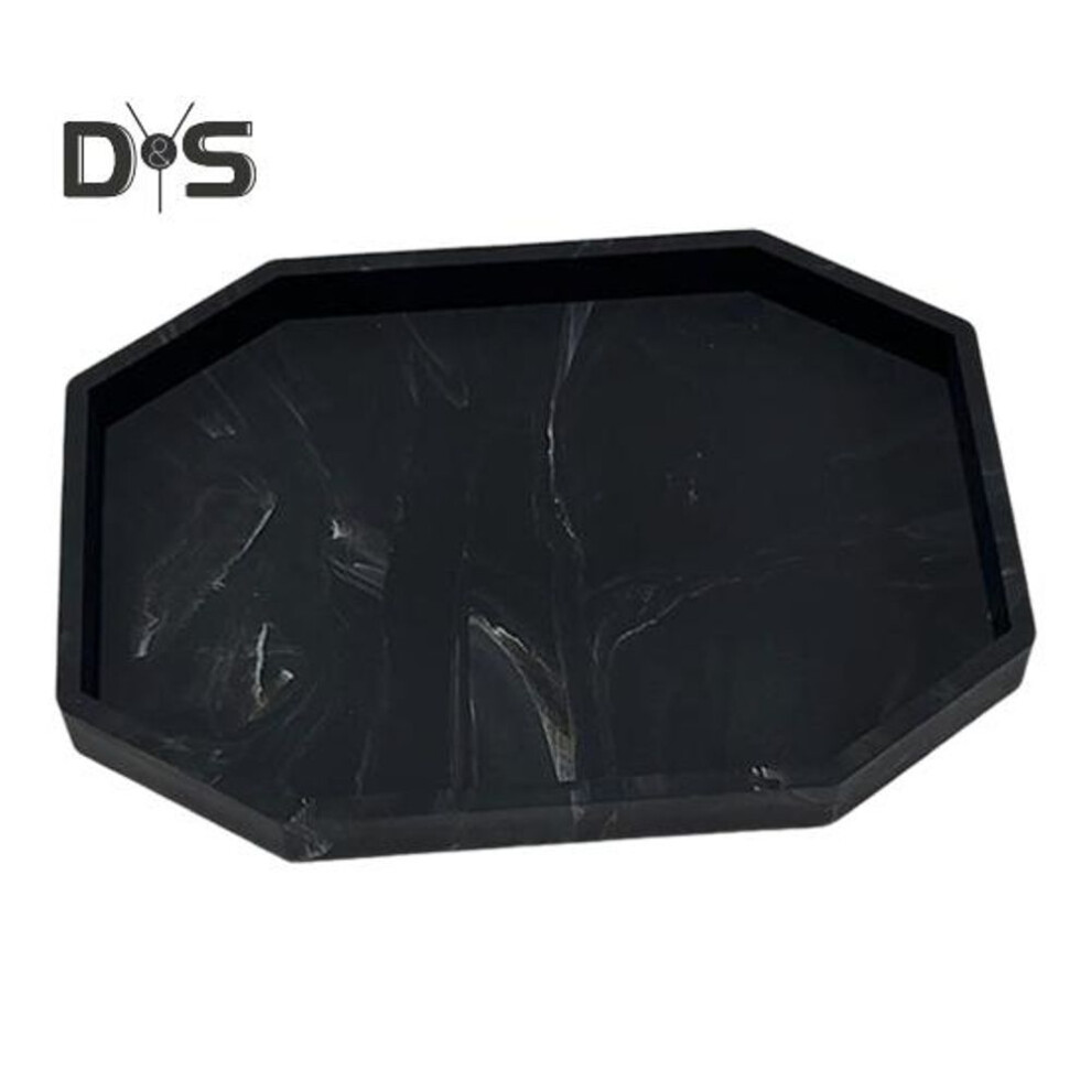 (black gray) Small Silicone Bathroom Vanity Tray Countertop Soap Tray Waterproof Non-slip Design Toilet Tank Desk Organizer Tray