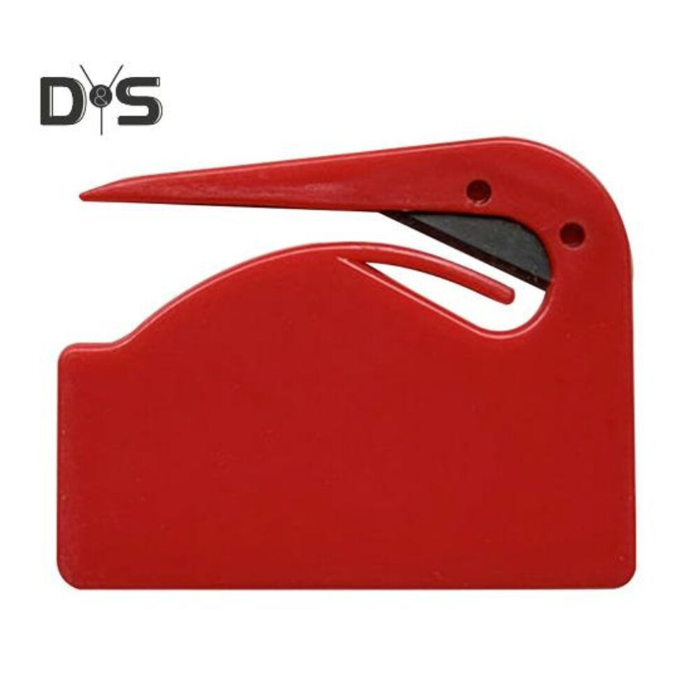 (red) Sheet Cutter With Sharp Concealed Blade Safe Design Envelope Opener Paper Slitter Wrapping Paper Slitter Package Opener Tool For School Office Use