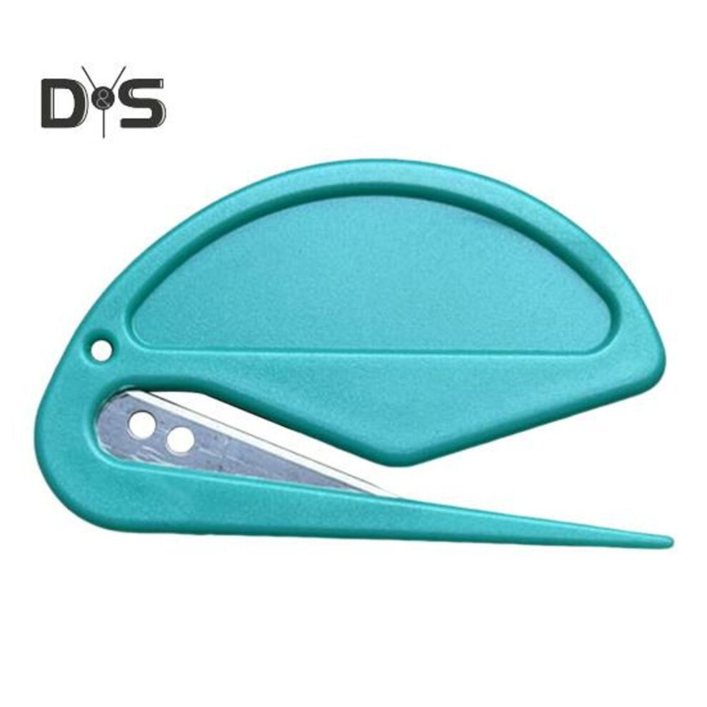 (blue) Envelope Opener With Sharp Concealed Blade Safe Design Sheet Cutter Paper Slitter Wrapping Paper Slitter Package Opener Tool For School Office Use