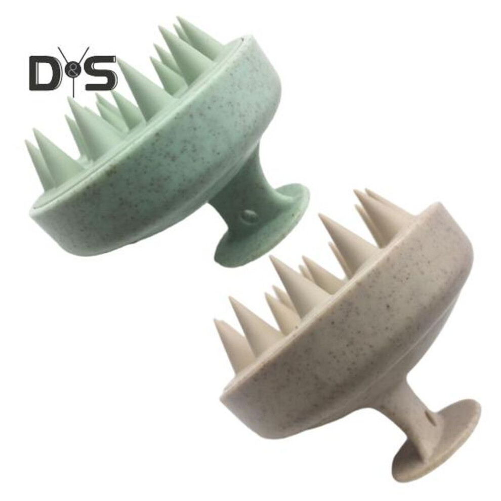 (as the picture, A) 2pcs Scalp Massager Shampoo Brush With Handle Scalp Exfoliator For Dandruff Silicone Hair Scrubber For Women Men Wet & Dry Hair Detangler Shower C