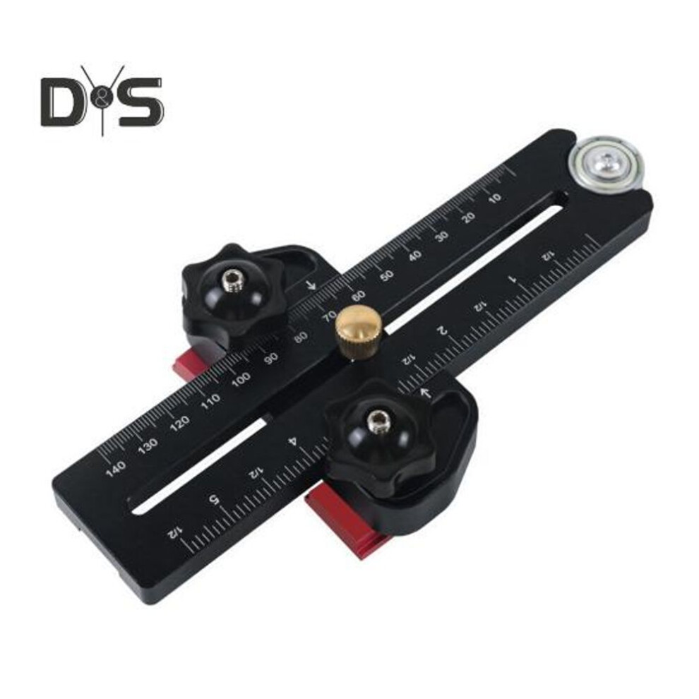 Table Saw Jig Guide Rail Limiter Rustproof Corrosion Resistant High Accuracy Compact Portable Table Saw Jig Guide Woodworking Tool