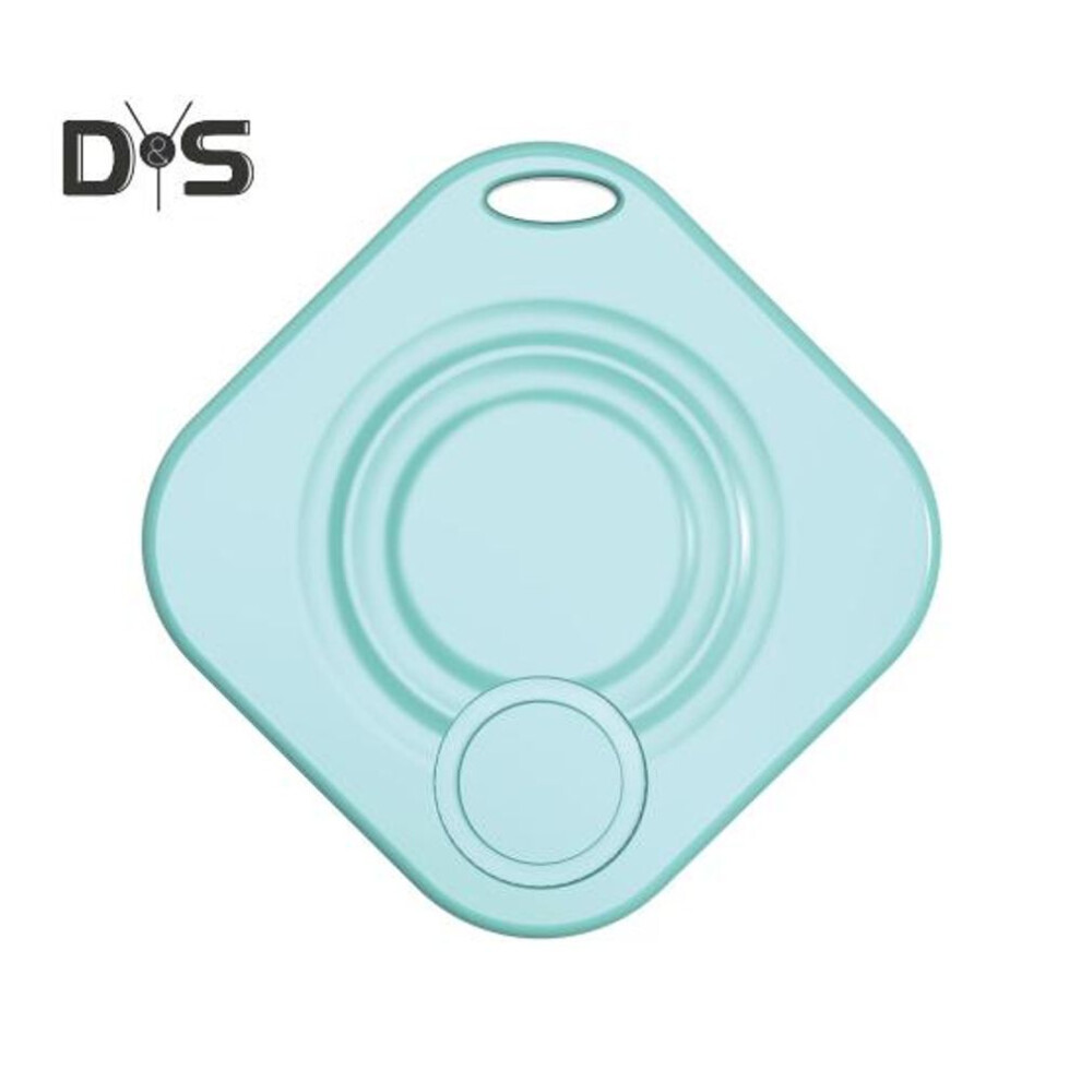 (sky blue) Bluetooth-compatible Tracker Anti-lost Device Privacy Protection Lightweight Compact Size Battery Powered Luggage Tracker Key Finder Locator