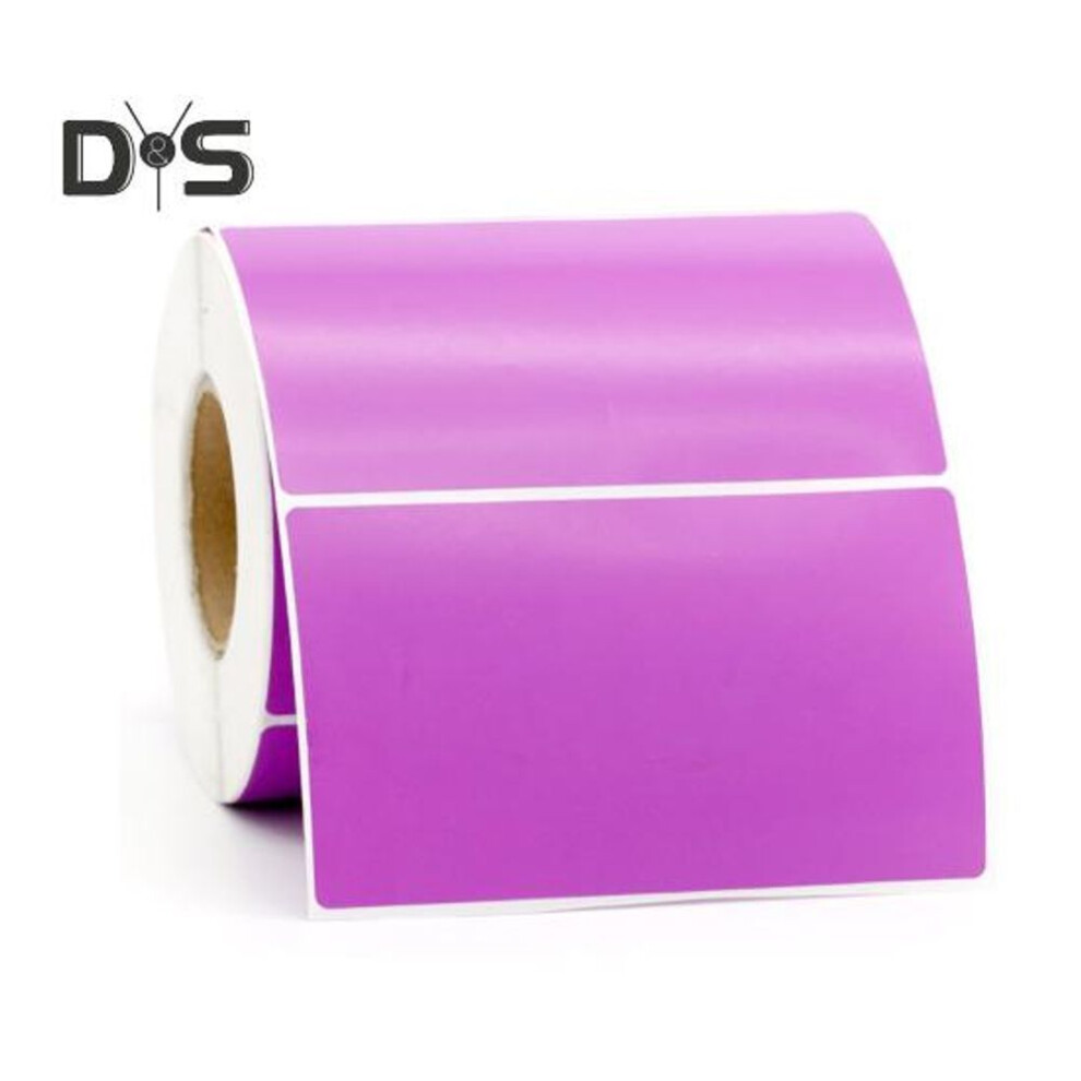 (purple, 60mm) Direct Thermal Labels Self-adhesive Thermal Printer Label Tape Multi-purpose Tear Resistant Label Stickers For Diy Logo Qr Code Name Tag