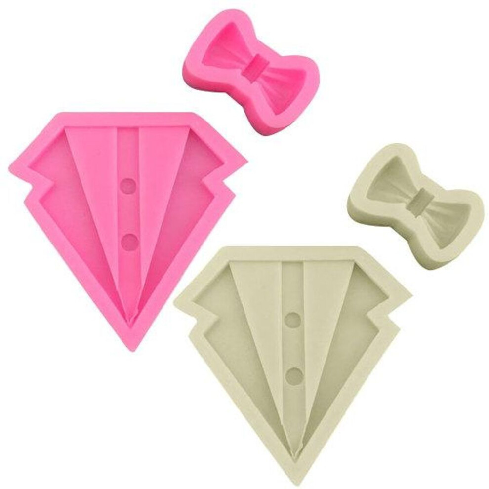 (S) 1 Set Dishwasher Safe Chocolate Mould High Temperature Resistance Useful Academic Dress Tie Design Fondant Cake Mold