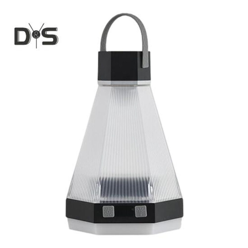 (black) Portable Camping Light Usb Rechargeable 4 Modes Adjustable Super Bright Outdoor Hiking Tent Hanging Lamp Led Emergency Lantern With Handle