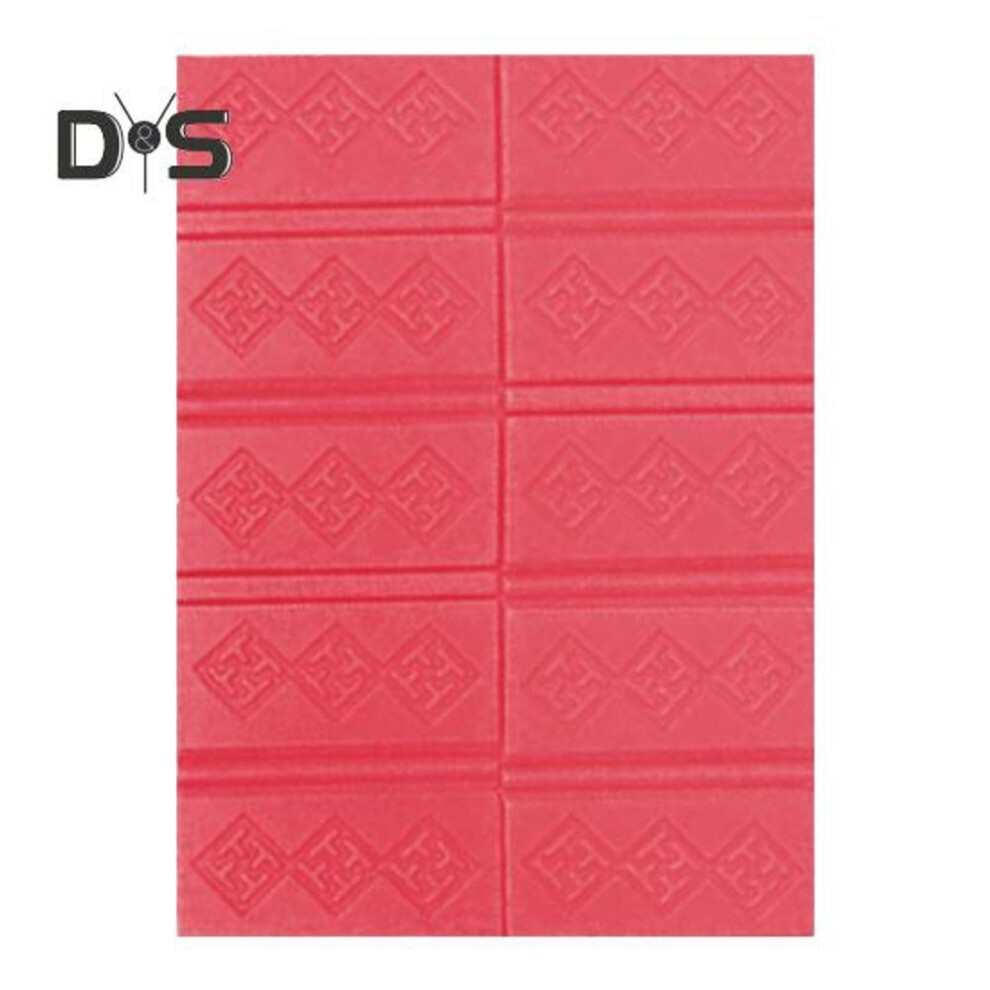 (red) Outdoor Folding Seat Cushion Portable Waterproof XPE Sitting Mat Lightweight Travel Picnic Camping Hiking Fishing Chair Stadium Seat Pad