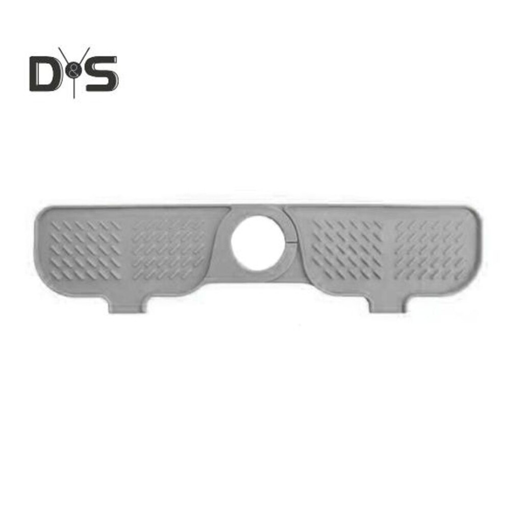 (grey) Kitchen Sink Splash Guard Waterproof Thickened Faucet Drying Mat Dish Sponge Soap Holder Bathroom Sink Draining Pad Drip Catcher Tray