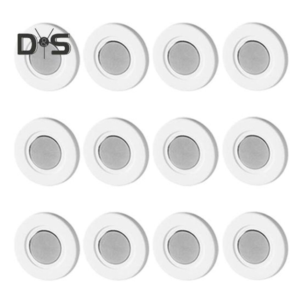 (as the picture, 12pcs) 6/12pcs Magnetic Remote Control Holders Drill-free Simple Installation Wall Mount Remote Control Organizer Storage Brackets
