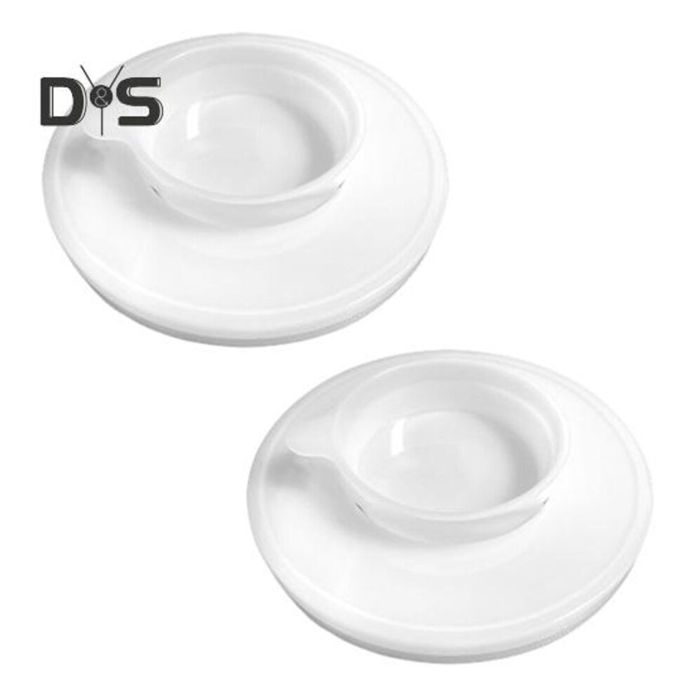 (white, 2 Pack) Mixer Bowl Covers For Kitchenaid 4.5-5 Qt Stand Mixer Anti-splash Baffle Transparent Lid With Extra Pouring Window Plastic Bowl Cover To Prevent