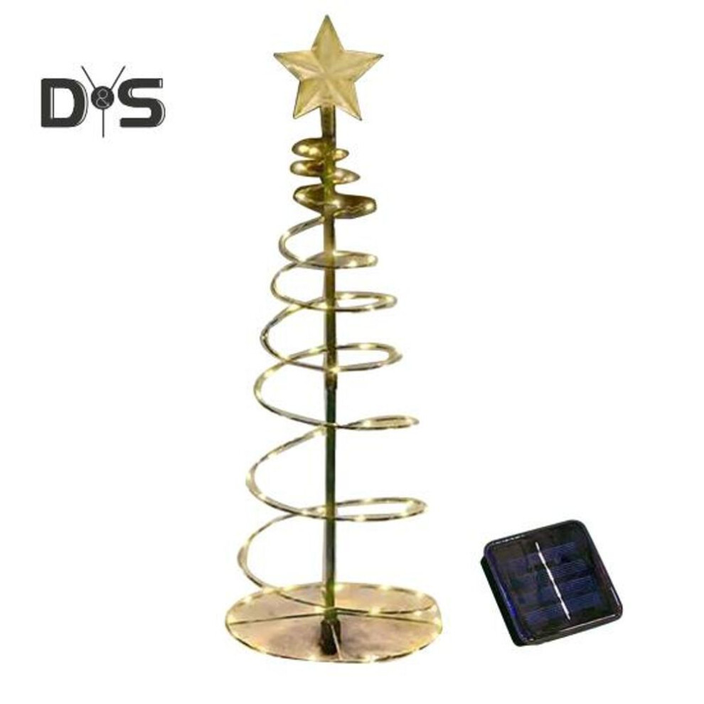 (warm white, 1pc) 1 Pc/2 Pcs Solar Christmas Tree Lights Weatherproof Outdoor Solar Christmas Lights Easy Assembly Light Up Xmas Tree for Yard Lawn Porch