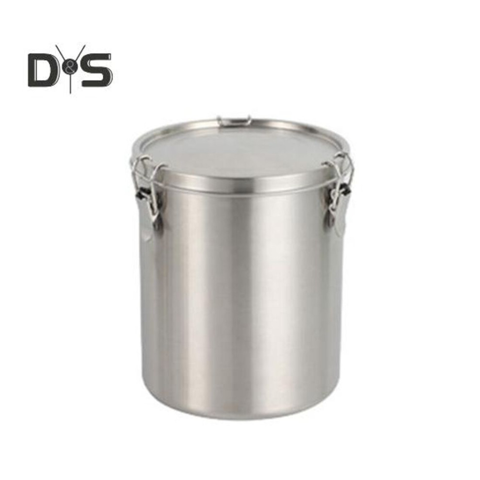 (as the picture, M) Airtight Food Storage Container Stainless Steel Pet Food Jar With Lid Dog Treat Bucket Kitchen Pantry Organizer For Coffee Cereal