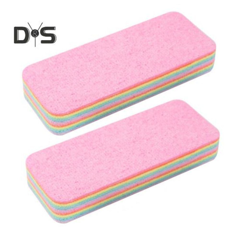 (as the picture, Large) 2Pcs Rainbow Rag PVA Wrap Technology Sponge Eco-Friendly Super Absorbent Cleaning Sponge Kitchen Accessories