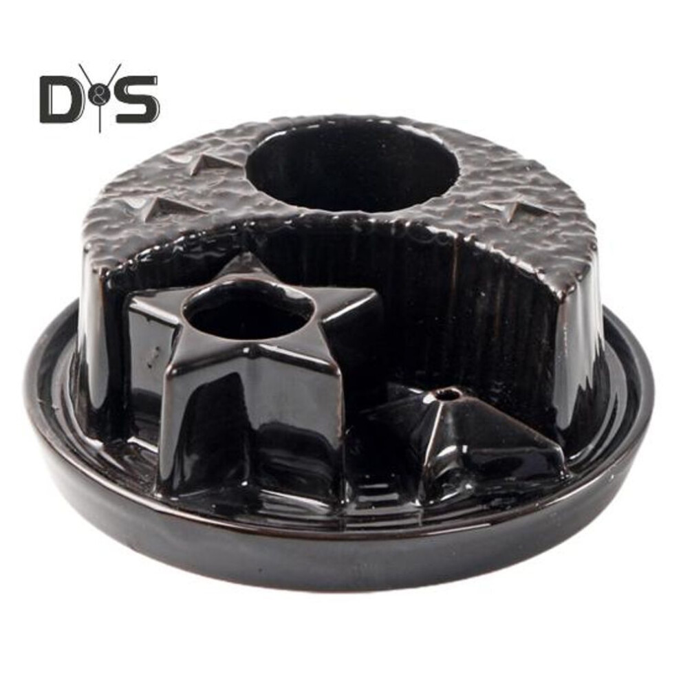 (black) Ceramic Sages Holder For Burning Incense And Candle Burner Holder Ash Catcher Tray Palo Santo Stick Holder Smudging Plate For Yoga Zen