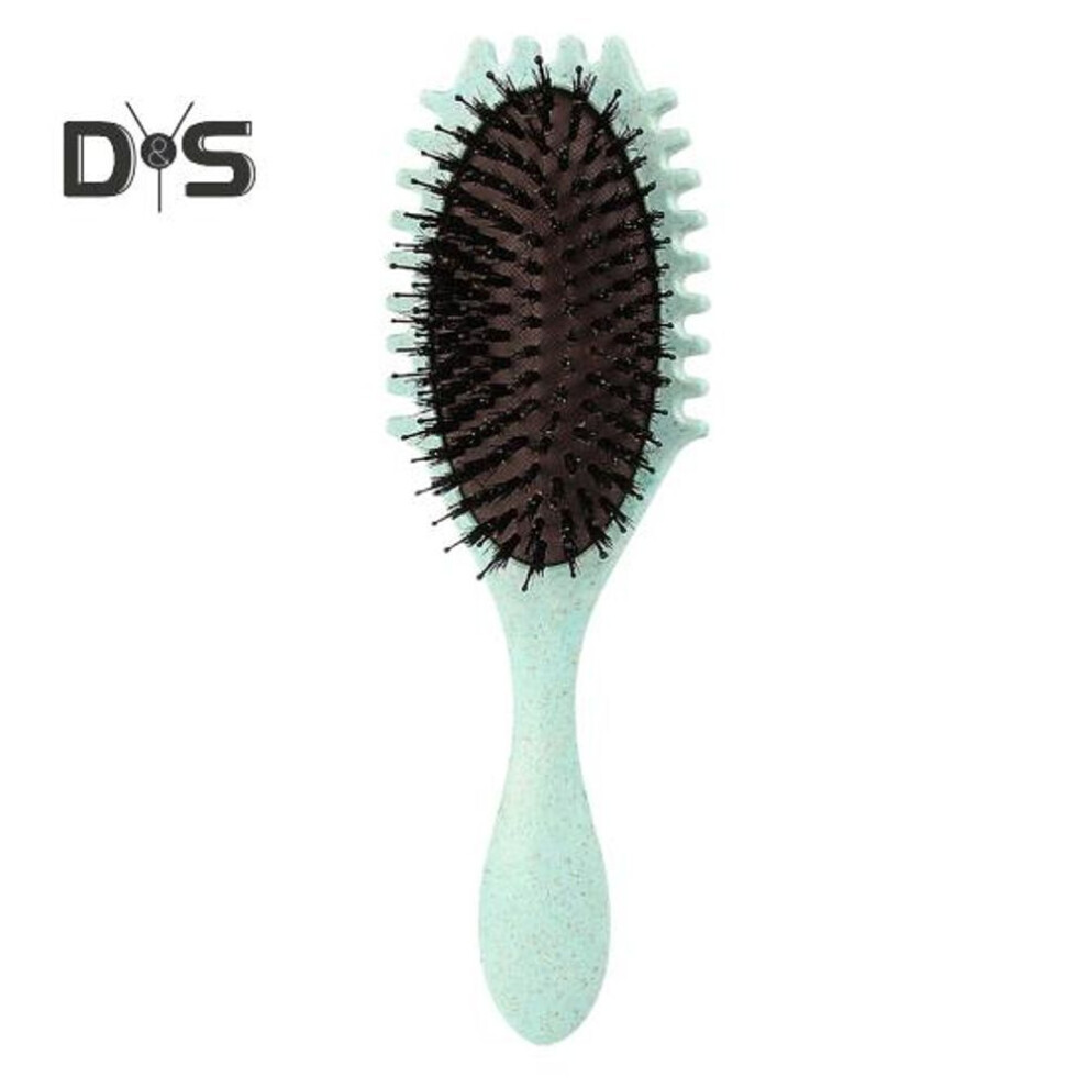 (green) Curl Defining Hair Brush Soft Bristles Scalp Massage Women Curly Hair Shaping Styling Detangling Comb Girls Hairdressing Tool
