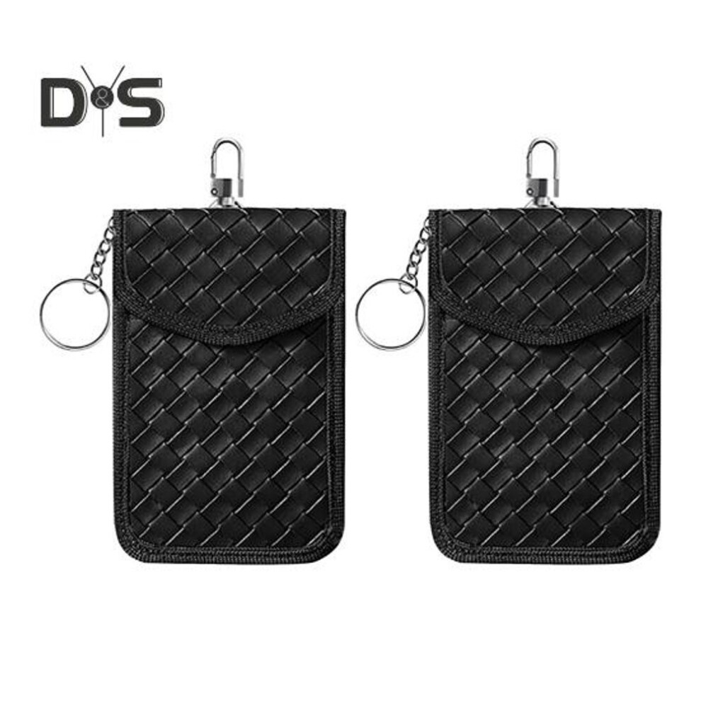 (Other, 2pcs) 1pc/2pcs Key Fob Protector Carbon Fiber Car Key Shielding Bag Rfid Blocking Security Anti-theft Car Key Pouch