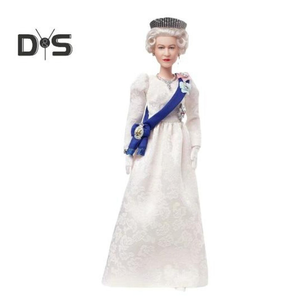 British Queen Ornament Crowned England Queen Resin Doll Royal Family Platinum Jubilee Souvenir Commemorative Desktop Decoration Keepsake Gift