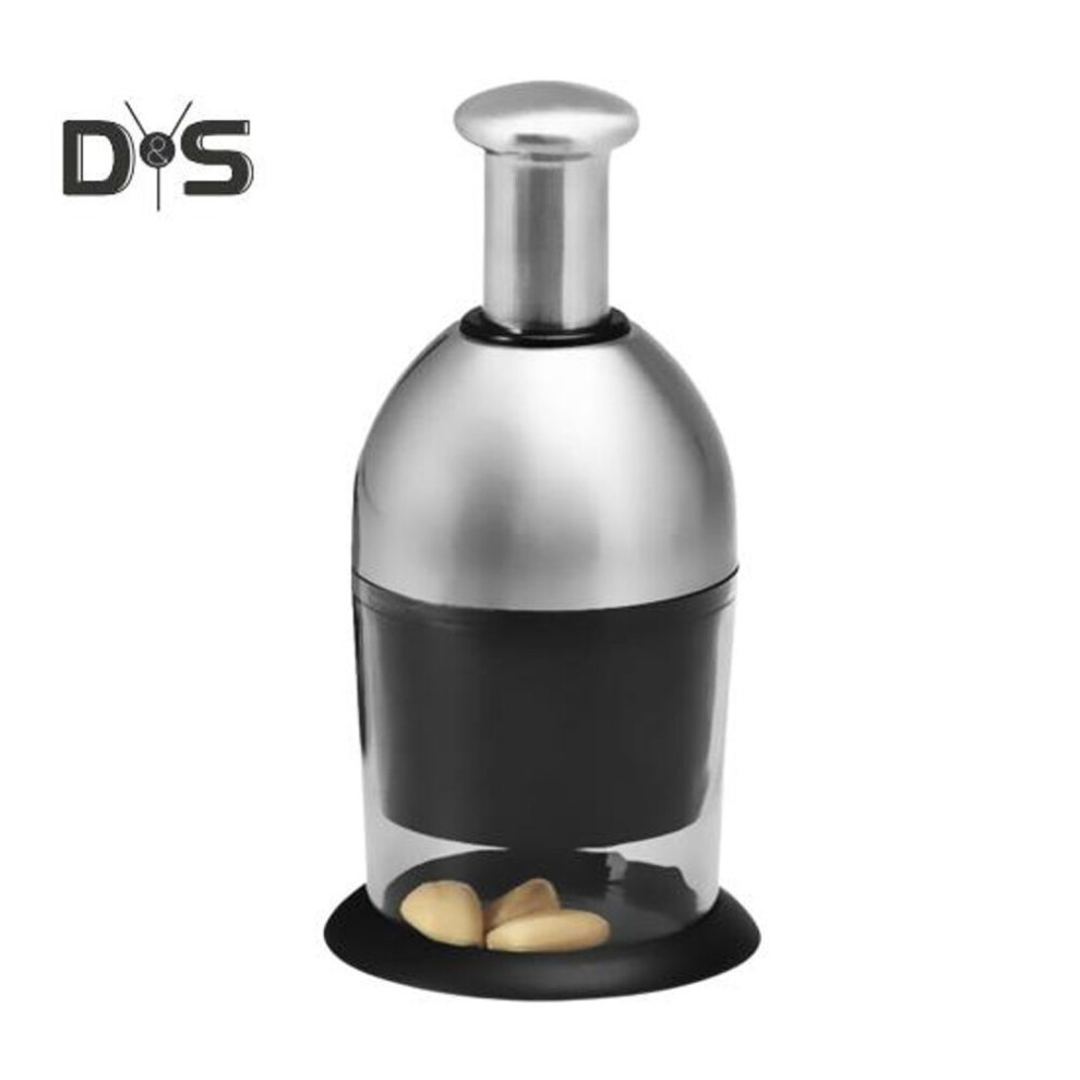 Manual Chopper Vegetable Cutter Dicer Stainless Steel Food Chopper for Garlic Onion Ginger Non-Slip Base Kitchen Helper for Nuts Fruit