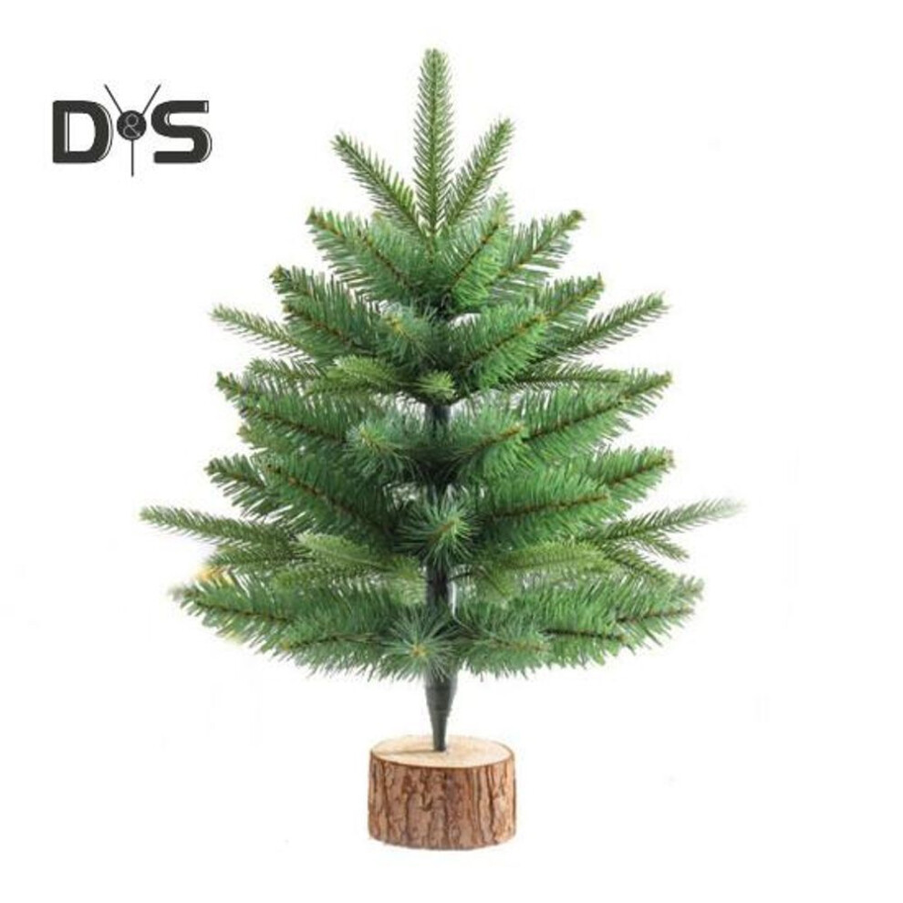 (as the picture, Christmas Tree) Artificial Christmas Tree Mini Realistic Pine Tree With Wooden Base Holiday Home Table Decoration For Indoor Outdoor Home Office Decor
