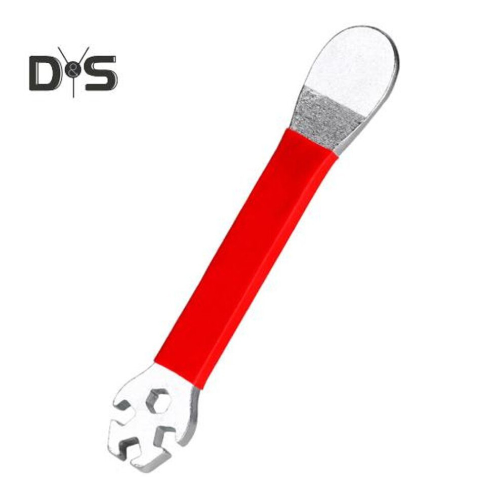 (red) Bike Spoke Wrench Heavy Duty Non-slip Silicone Handle Cycling Road Mountain Bicycle Spoke Spanner Repair Maintenance Tool Bike Accessories