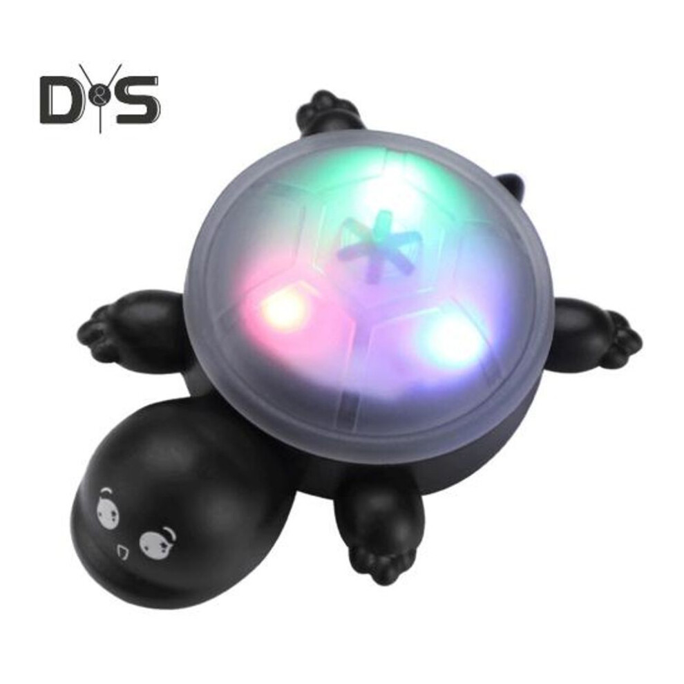 (black, B) Bicycle Turtle Tail Light Waterproof Battery Powered Mini Tortoise LED Lamp MTB Road Mountain Bike Night Riding Safety Warning Lamp