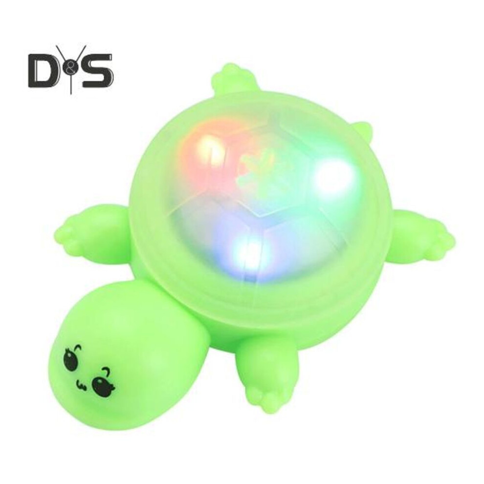 (green, B) Bicycle Turtle Tail Light Waterproof Battery Powered Mini Tortoise LED Lamp MTB Road Mountain Bike Night Riding Safety Warning Lamp