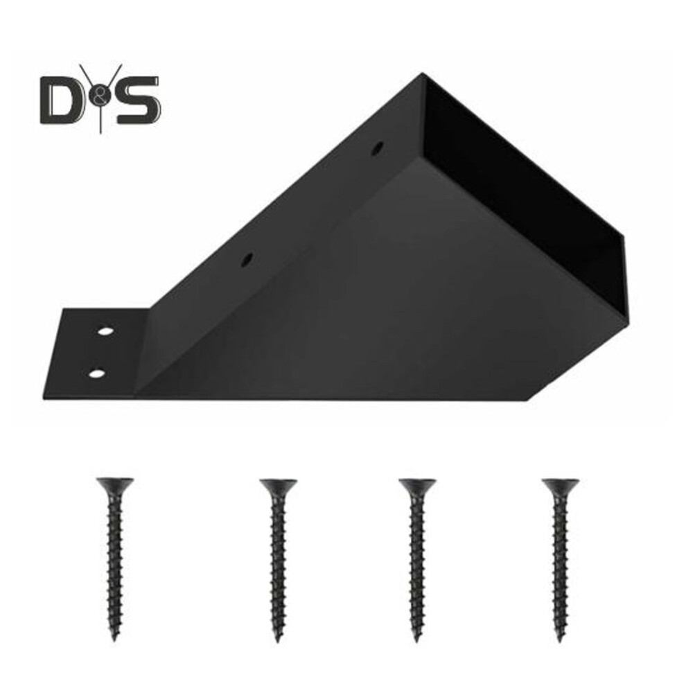 (as the picture, 1pc) 1/2pcs Pergola Angle Support Bracket Stainless Steel 45-degree Angle Bracket Weather-proof Heavy Duty Wooden Post Connector Bracket