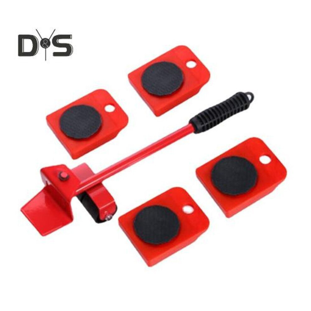 (red) 1 Set Furniture Mover With 8 Wheels Heavy Duty Furniture Lifter 330lbs Load Bearing Multifunction Appliance Roller Furniture Moving Dolly Slider Tools