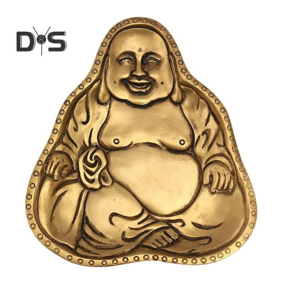 (golden) Decorative Storage Tray Large Capacity Buddha Shape Design Multipurpose Portable Jewelry Organizer Ring Holder Dish