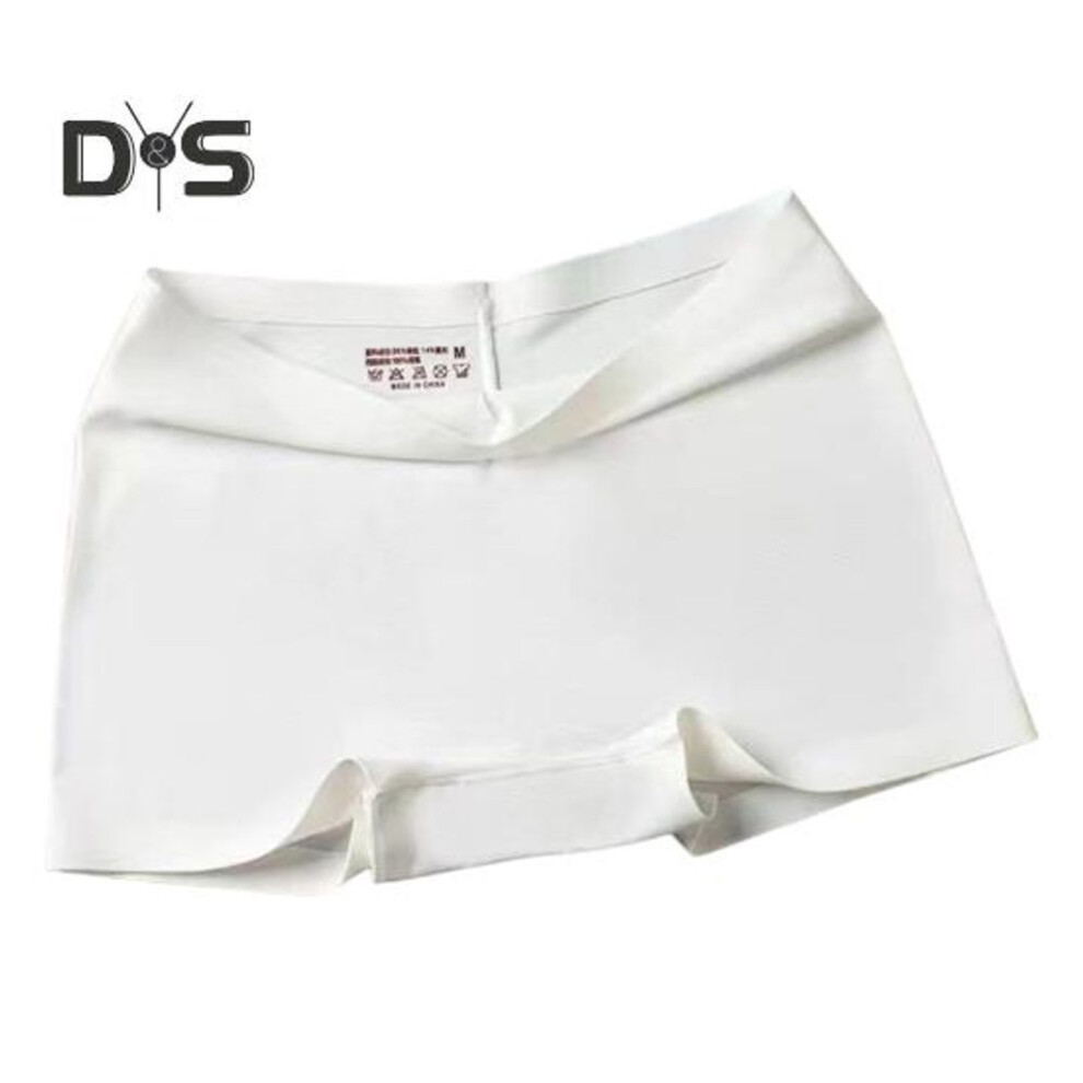(white, XL) Women Safety Pants High Elasticity Solid Color Ice Silk Seamless Anti-exposure Mid Waist Quick Dry Mini Skirt Inner Shorts Yoga Shorts Underpants