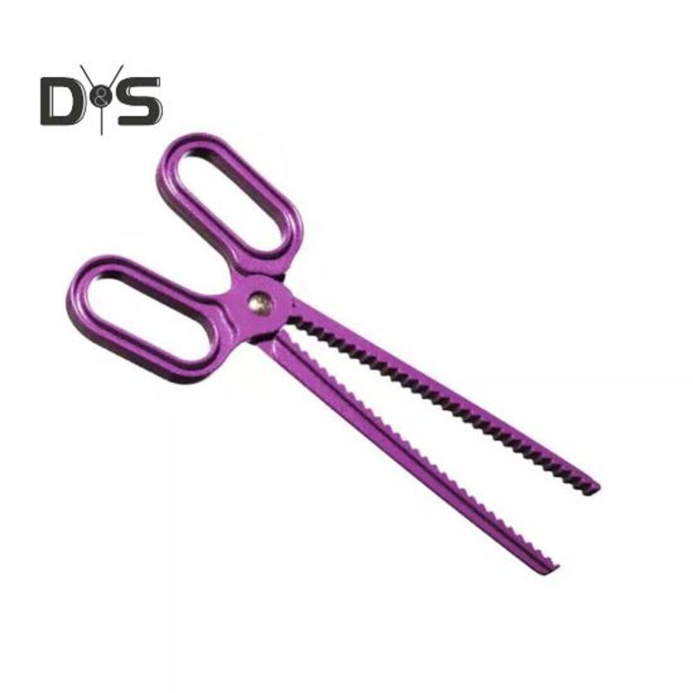 (purple) Chest Pad Scissors Bra Cup Adjustment Clip With Ergonomic Handle Easy To Use Sports Bra Bikini Pad Insert Tool