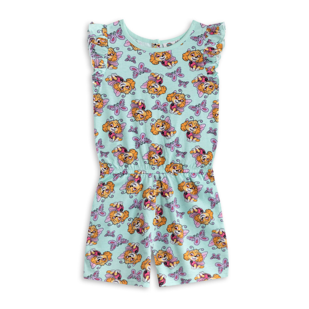 (3-4 Years) Paw Patrol Sleeveless Playsuit (Girls Blue)