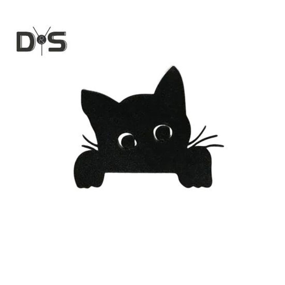 (as the picture, B) Metal Cat Door Topper Decoration Cute Kitty Door Frame Corner Decor Sign Vintage Rust-resistant Door Topper Ornament for Home Decoration